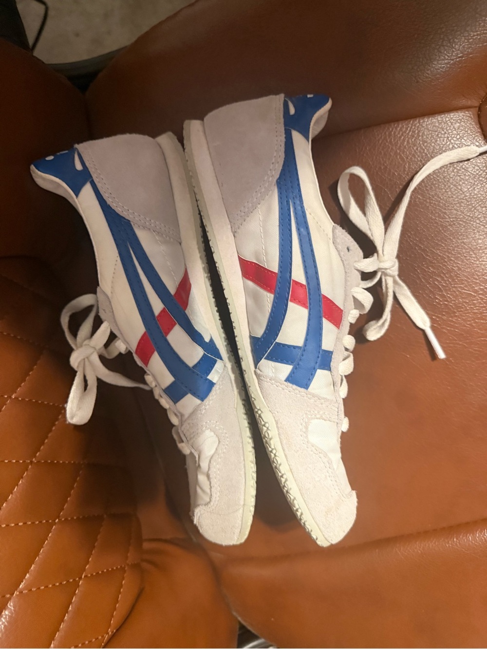 Onitsuka Tiger D109L red white blue running shoes women’s size 6.5 sneakers EUC - Picture 5 of 7